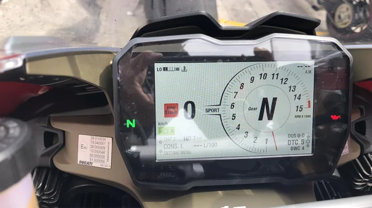 Pellicola Protettiva Antigraffio Per Schermo Strumenti Moto Ducati Multistrada 950, 1200, 1260 S 2015-2018