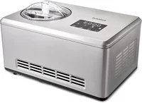 Automatic Ice Cream Maker Machine, No Pre-freezing Necessary with Built-in Compressor, Stainless Steel Gelato & Yogurt Machine 1