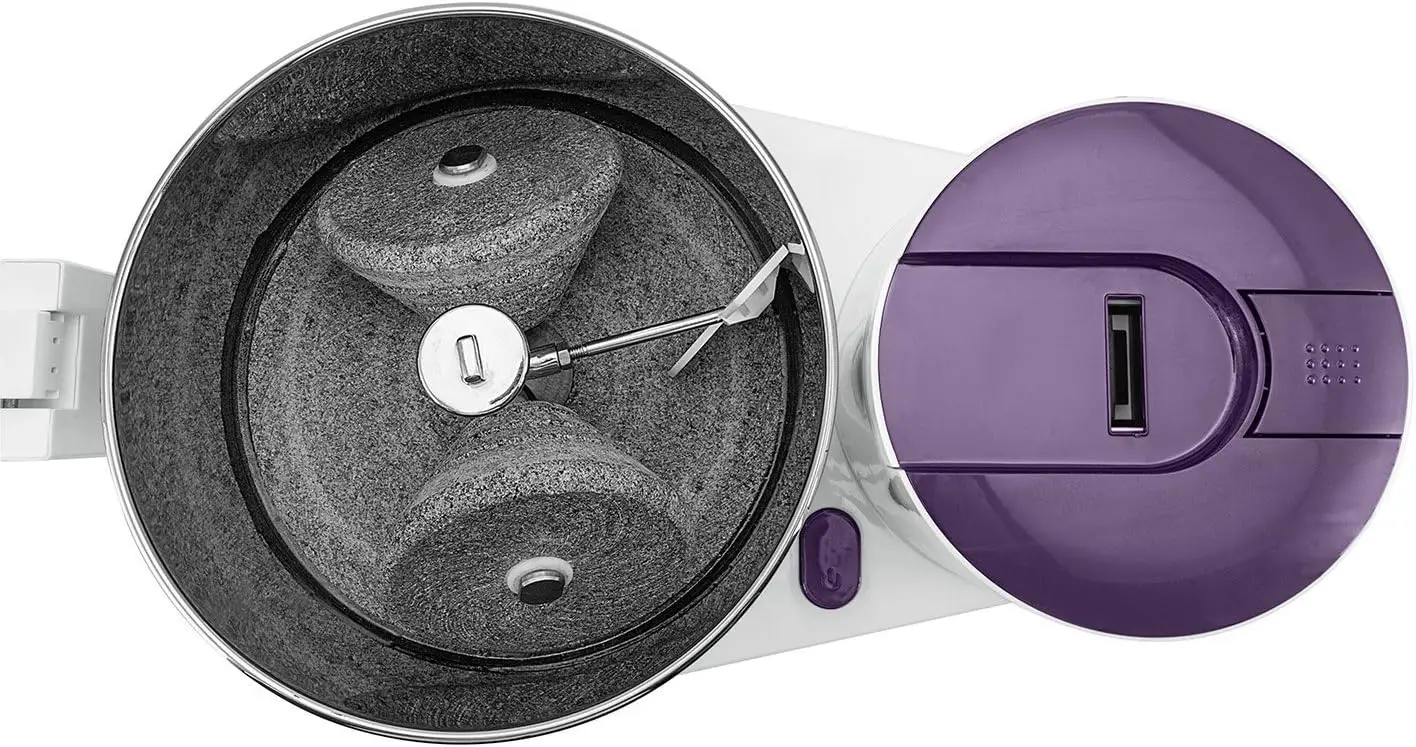 Top Wet Grinder with Atta Kneader, 110 Volt, 2-Liter, Purple 3