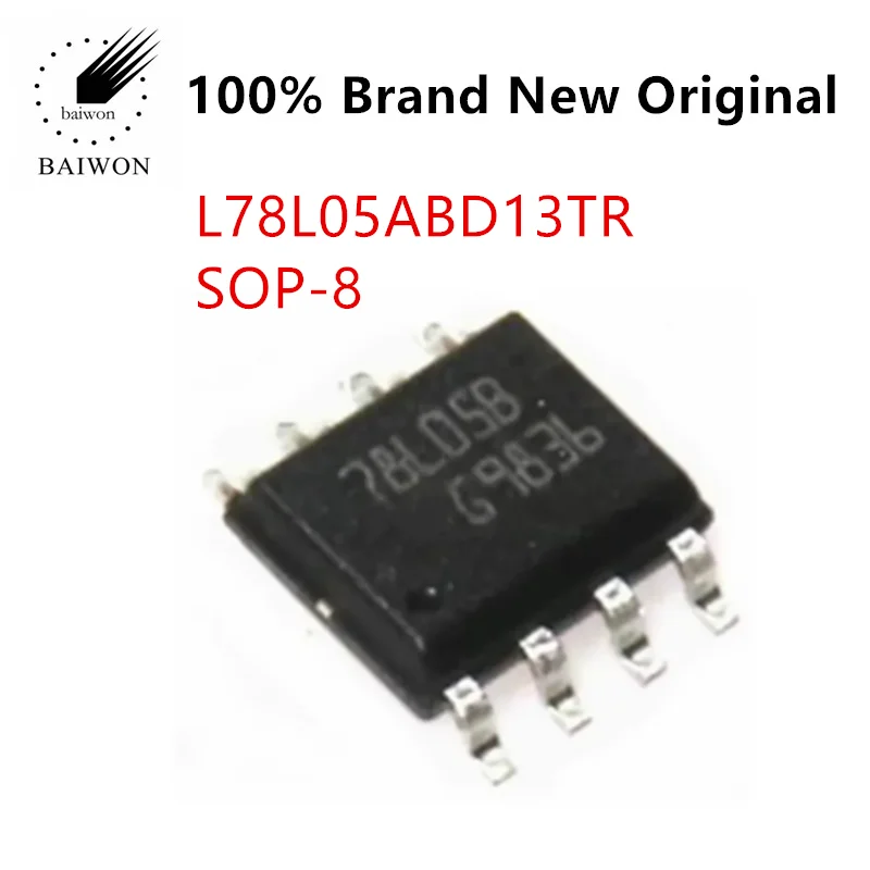 

100% Original IC ChipS Voltage Regulator L78L05ABD13TR L78L05 L78l05abd13tr SOP-8