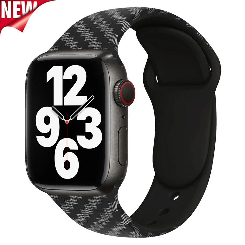 

Carbon Fiber Strap For Apple Watch Band 49mm 40mm 41mm 42mm 44mm 45mm 38mm Smartwatch Bracelet iWatch Ultra Series 8 7 6 5 SE 43