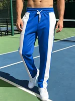 Pantalon long de sport confortable et respirant pour homme, printemps-été, avec motif patchwork et poches - Pantalon de fitness et de camping 1