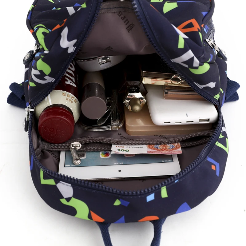 Fashion Flower Pattern Waterproof Oxford Women Backpack High Quality School Bag for Girls Large Capacity Travel Bags Bagpack