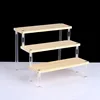 Wood Acrylic Shelf Display Stand Hand-made Figure Doll Décor Animation Car Model Perfume Blind Box Shelves Organizers Storage 2