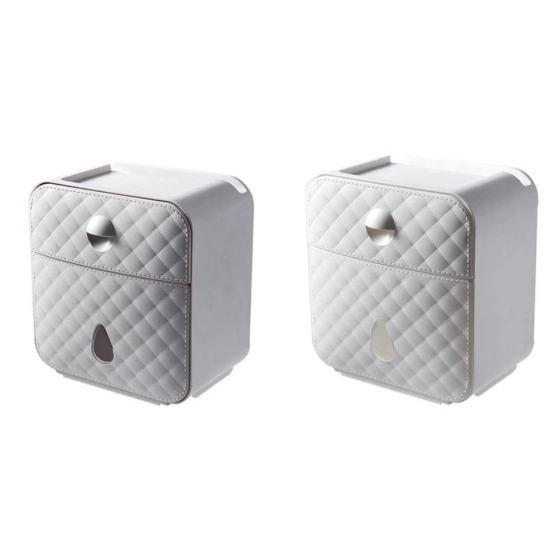 

Держатель для туалетной бумаги с полкой и выдвижным ящиком