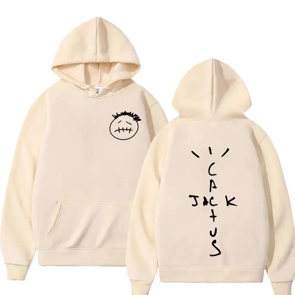 Travis Scott Cactus Jack Men's and Women's Fashion Trendy Printed Sweatshirt Harajuku Casual Pullover Cool Street Clothing 3