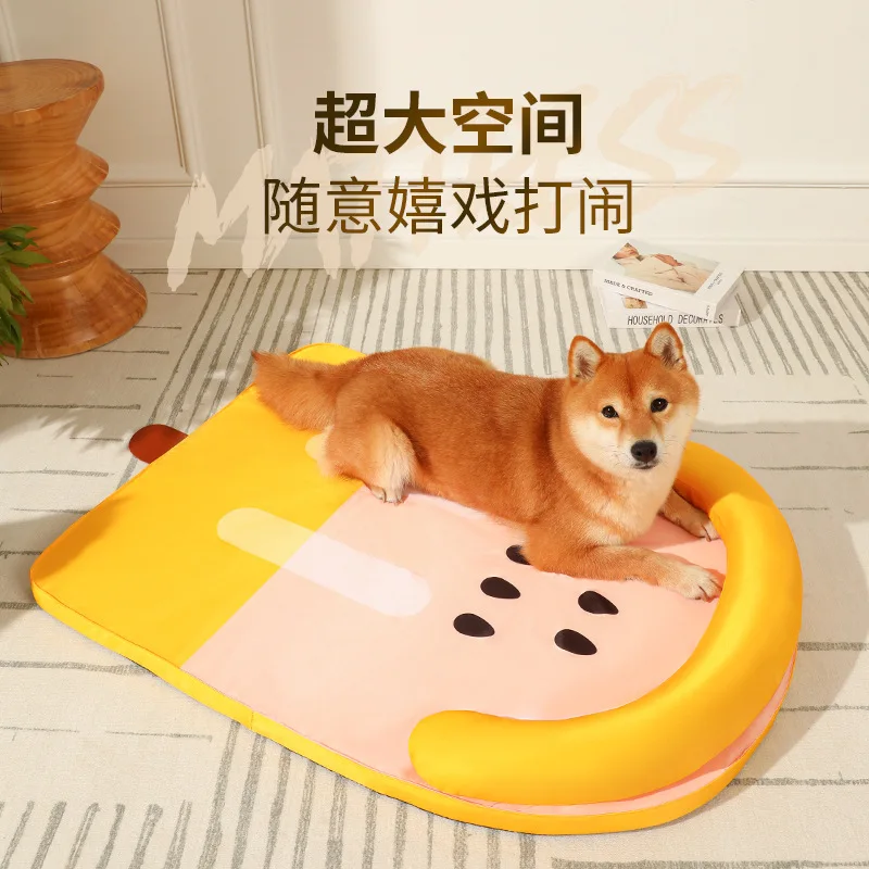 

Summer Pet Mat Removable and Washable Ice Silk Dog Mat Bite Resistant Ice Mat dog kennel pet accessories dog bed pet supplies