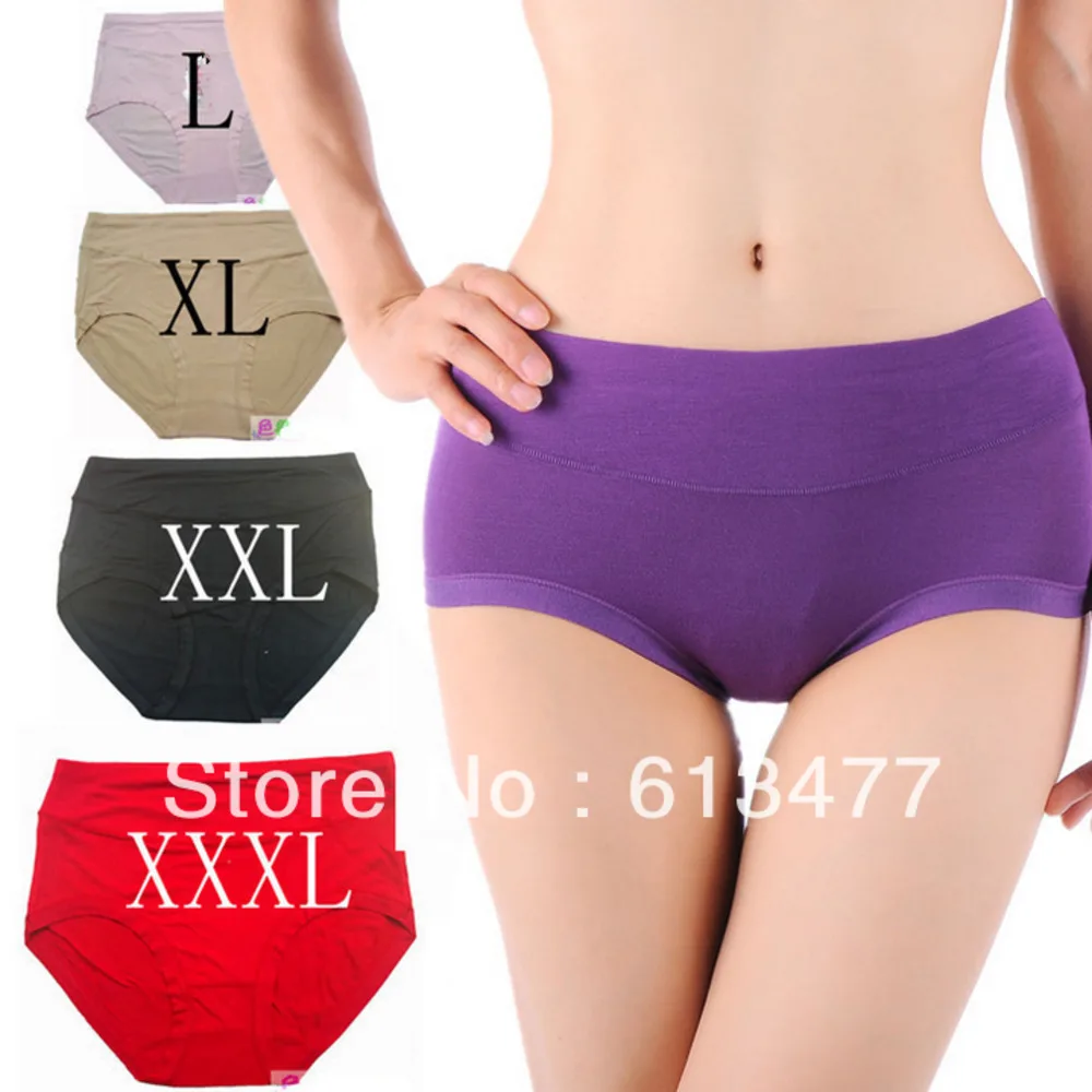 

XXL XXXL XXXL big size! New multi-color Sexy cozy comfortable modal seamless lace Briefs thongs Underwear panties women jd01