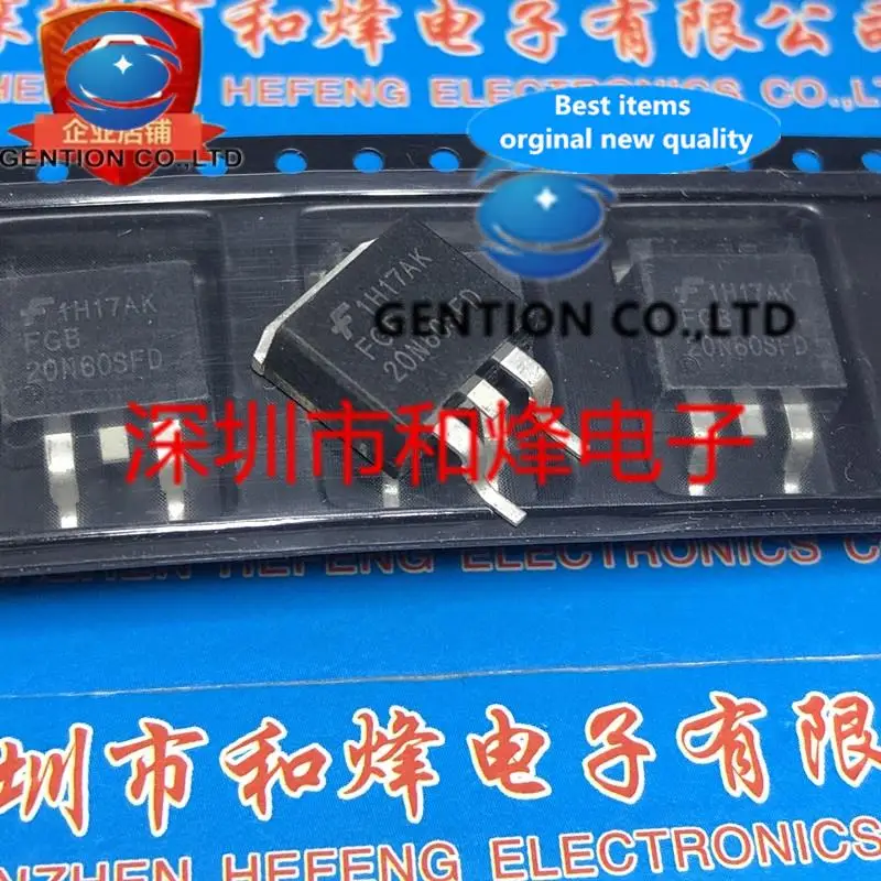 

10 шт. FGB20N60SFD TO-263 600V 40A в наличии 100% новый и оригинальный