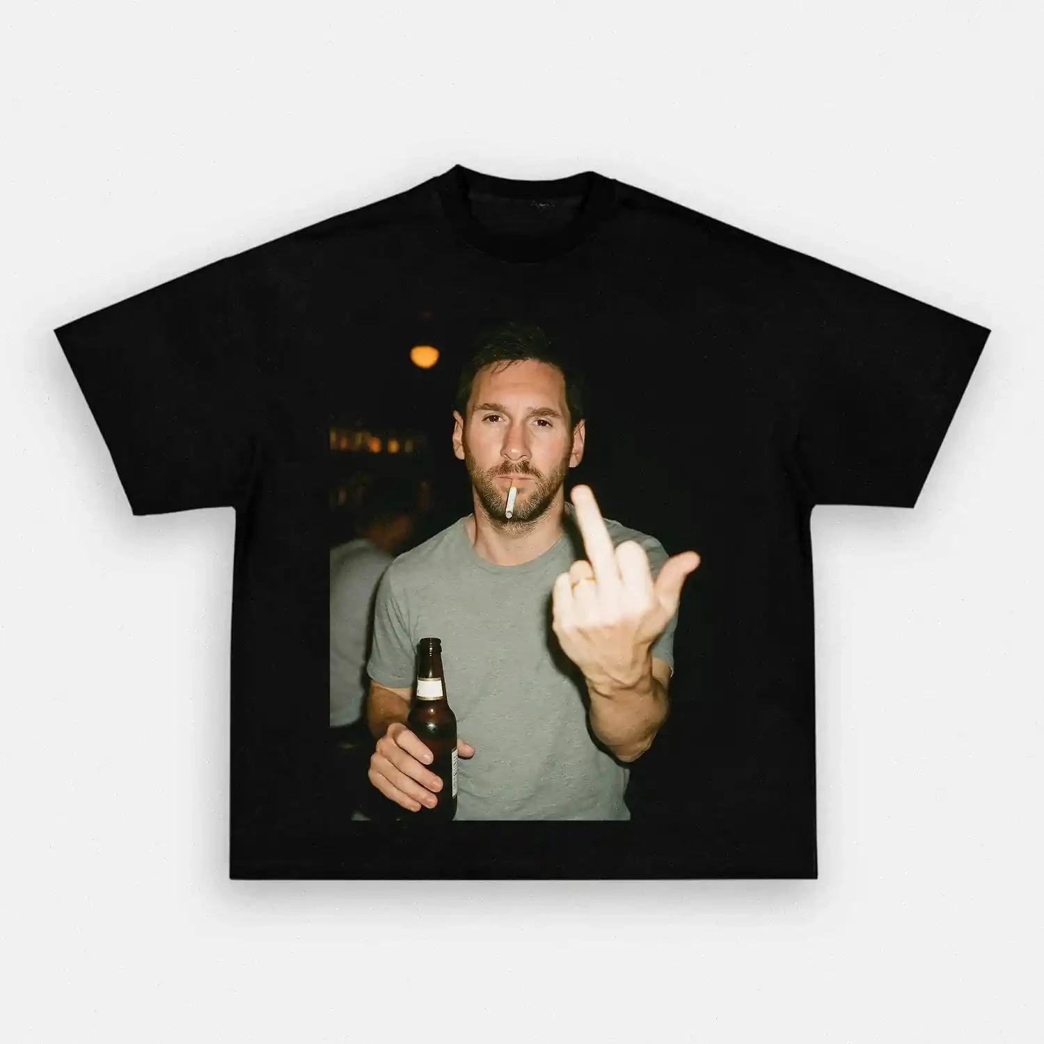 Messi After Hours Lustiges Bedrucktes T-Shirt für Männer und Frauen Baumwoll-T-Shirt Herren-T-Shirts 2026 Sommer Neue Herrenbekleidung Top Fan-Geschenke