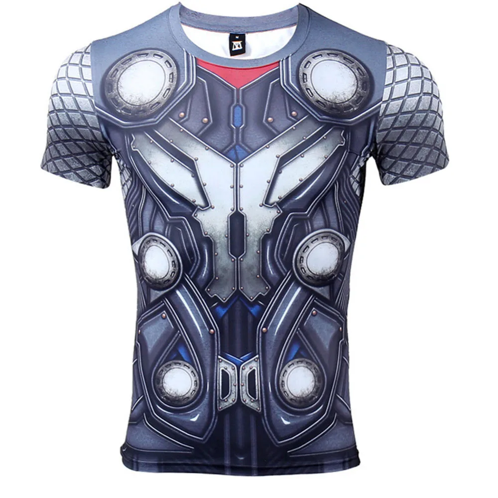 2024 Comfortable THOR 3D Printed T shirts Men Compression Shirt - Main Image