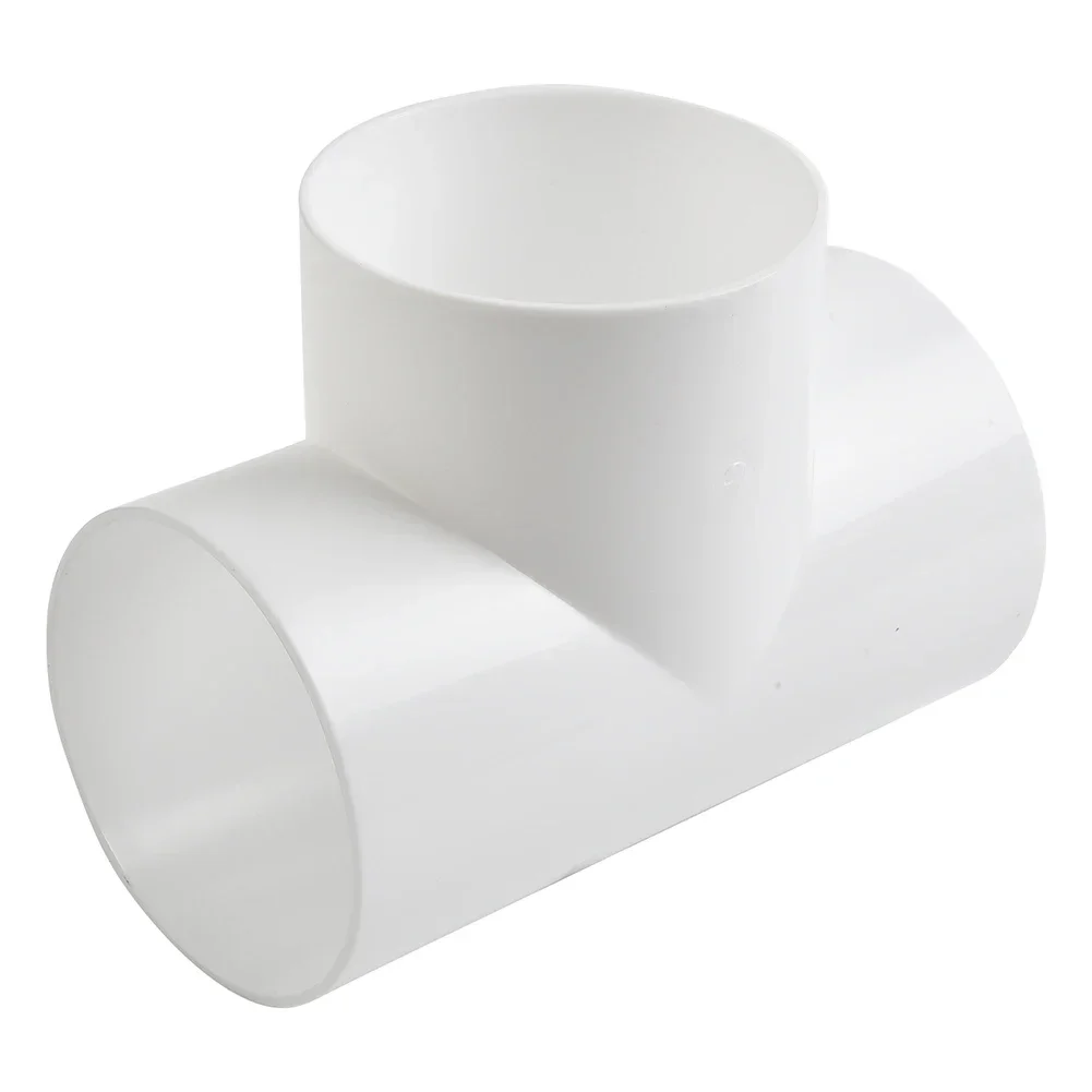 Duct Tube Duct Pipe Home Ventilation T/Y Shape Thickening Quick Ventilation Tube 100mm ABS For Extractor Fan