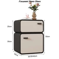 Ультраузкая тумбочка кремового цвета, роскошный стиль, современная прикроватная тумбочка, минималистичный дизайн для хранения детской комнаты и домашнего декора — изображение 6