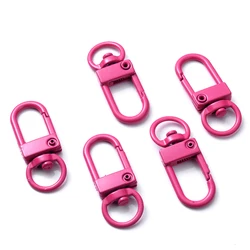 Set of 10 Elegant Gold and Silver Plated Lobster Clasp Hooks for Jewelry Making and Crafting (Rose red)