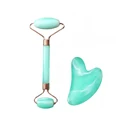 2pcs Green marble