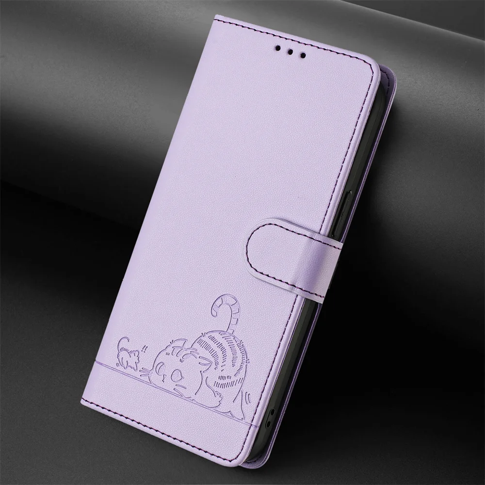 Elegant Leather Flip Wallet Case - Premium Protection and Style