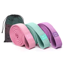 Enhanced Fitness Loop Band Set for Resistance and Strength Training - Ideal for Yoga, Squats, and Lower Body Workouts (Bright Color (3Pcs))