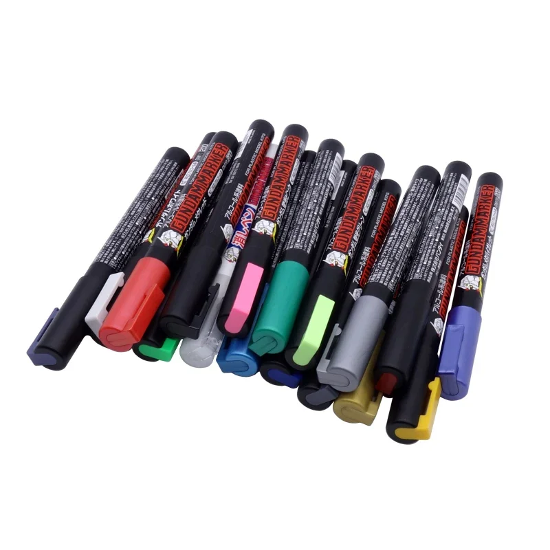 Gunze Mr.Hobby Gundam Marker Set TMS01 30 Minutes Missions Marker Set(6pcs)  for Weapons and Frame - AliExpress