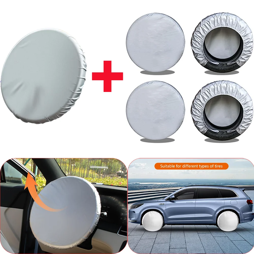 Deluxe All-Weather Wheel & Tire Protector Set