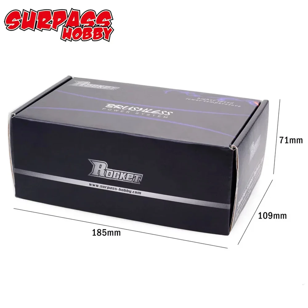 Brushless Motor Surpass Hobby Rocket 4082 4092 4-pole Waterproof Sensorless 5mm Shaft for 1:8 1/8 RC Cars RTR Monster Truck