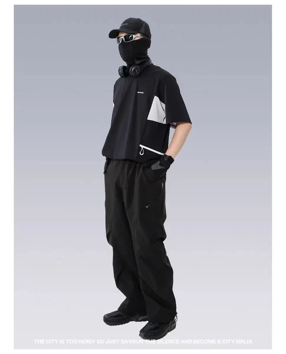 Silenstorm 25ss 3d structure zip pocket t-shirt UPF100+quick dry material techwear gorpcore -