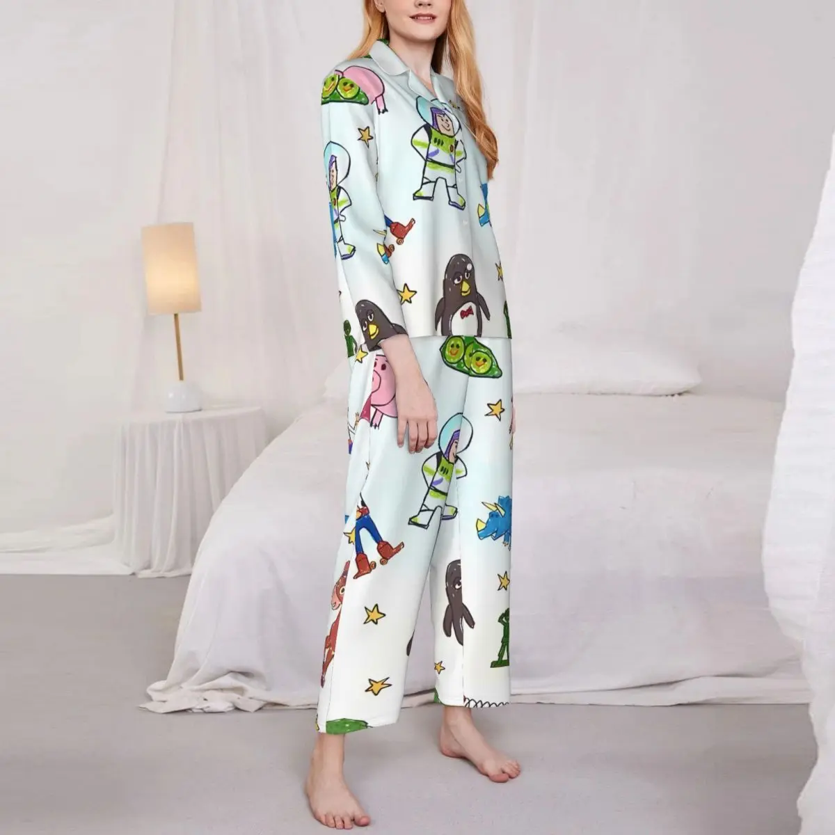Toy-Story Women Pajamas 2 Pieces Set Loungewear pyjama pour femme 4