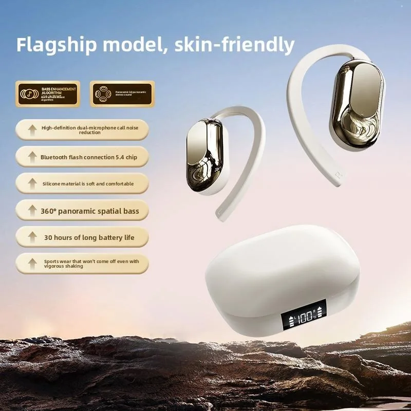 Wireless Bluetooth Earphones with Noise Reduction and Waterproof Design