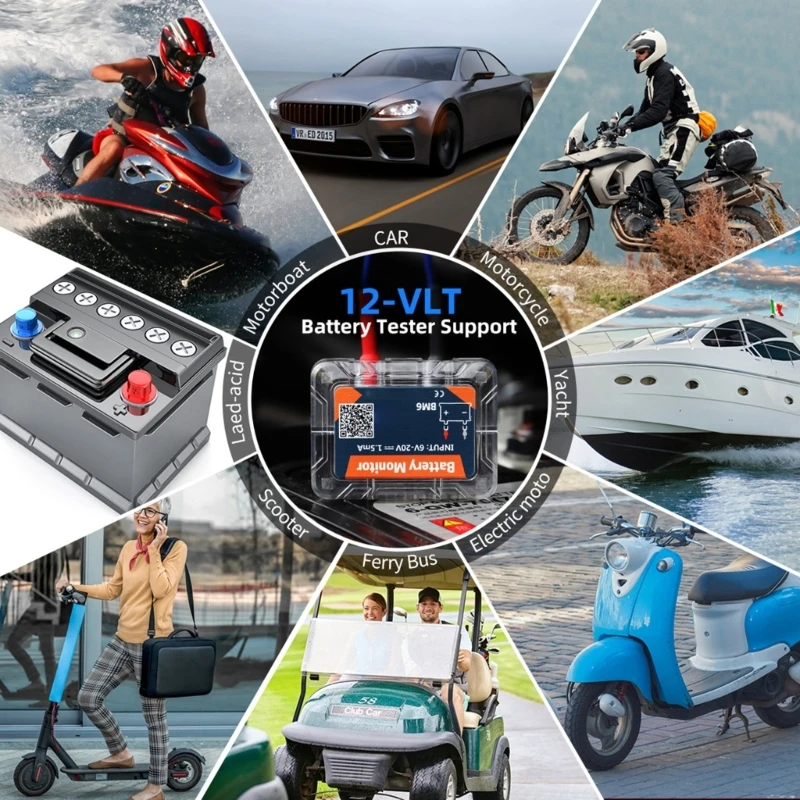 

Battery BM6 Wireless Wireless Battery Tester 12V Automobile Battery Load Tester Battery Analyzers AOS