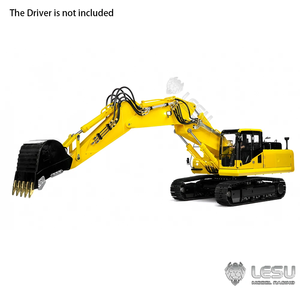 LESU PC360 1/14 Scale RC Hydraulic Digger 3-Arm ET36L RTR Remote Control Excavator 7-Way Reversing Valve with Light System Toy 4