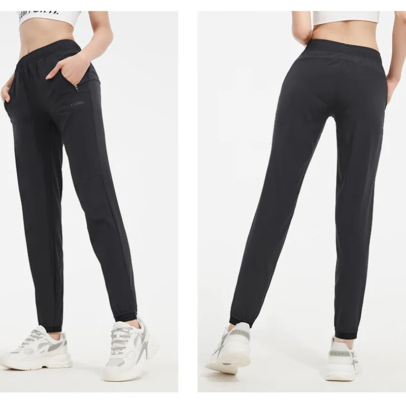 GOLDEN CAMEL 여성용 스포츠 바지, 빠른 건조 바지, 체육관 피트니스, 통기성, 신축성 있는 러닝 레깅스 바지, 2023 여름 신상