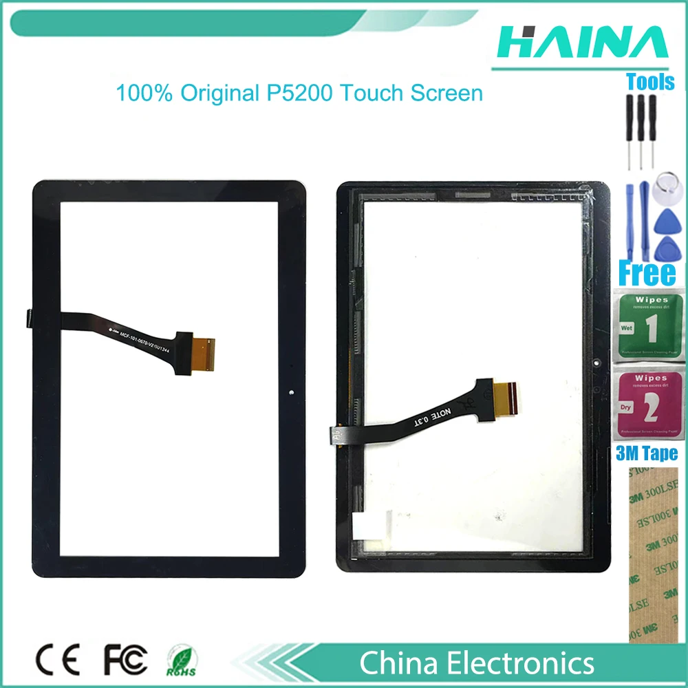 

Ori 10.1'' Screen For Samsung Galaxy Tab 3 GT-P5200 P5200 Tab3 Tablet Lens Glass Outer Touch Panel Digitizer Replacement