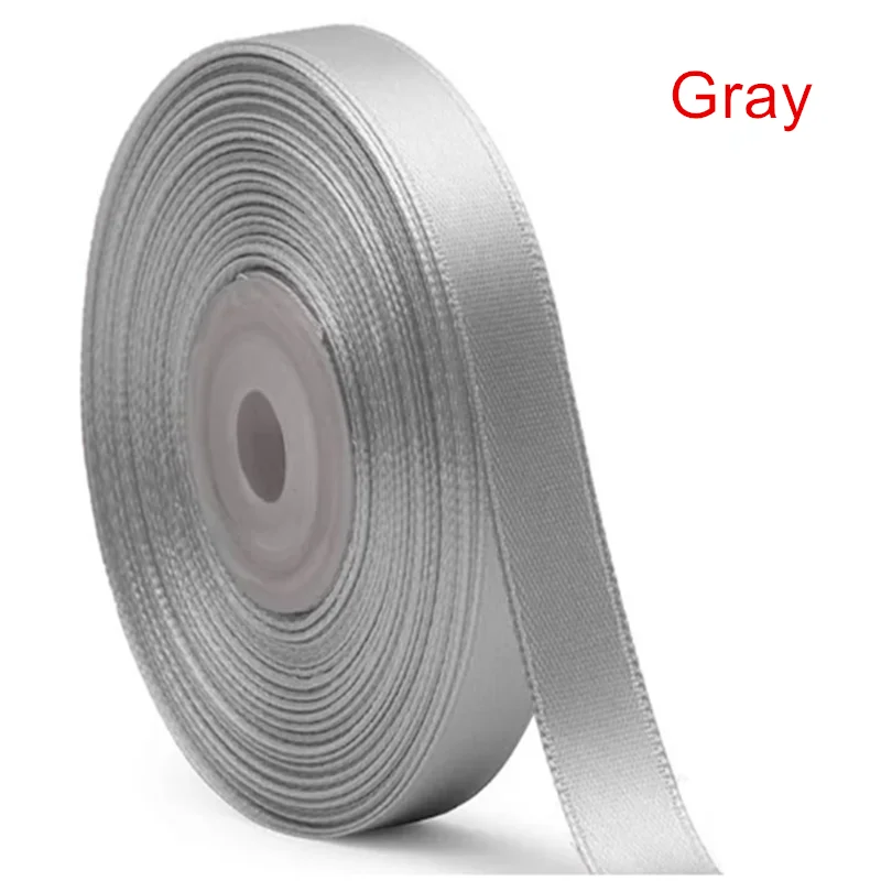 1/2" Satin Ribbon 50 Yards Roll For Party Wedding Decoration Children's Hair Bows Gift Wrapping Clothing Accessories Decoration