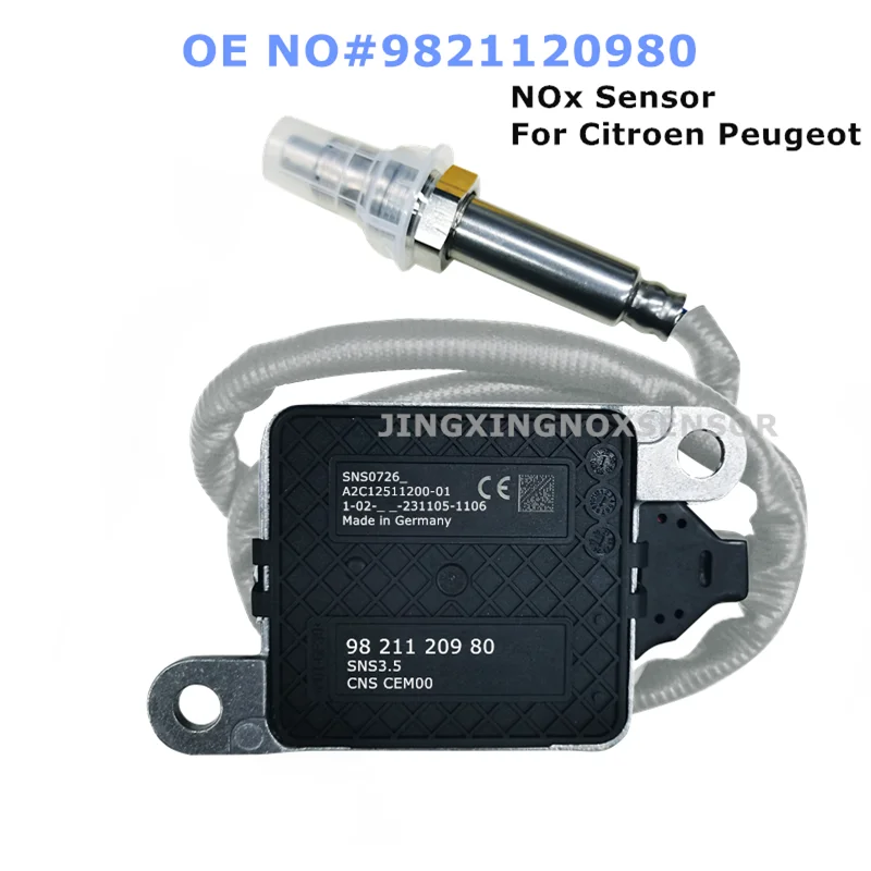 Nuovo 9821120980 Sensore Di Ossido Di Azoto Nox/Sonda Sensore Per Citroen Peugeot 1.6 2.0 Hdi Bluehdi Diesel
