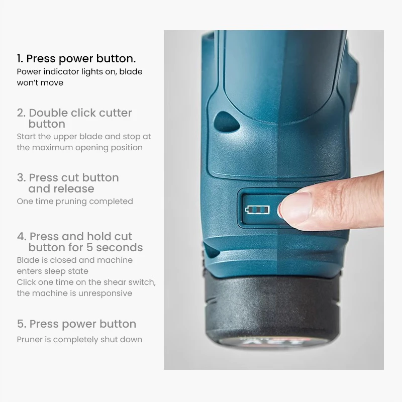 Bosch Pro Pruner Brushless Motor Professional 12V Li-battery Cordless Electric Shear 140Nm Torque Garden Electric Scissors 4