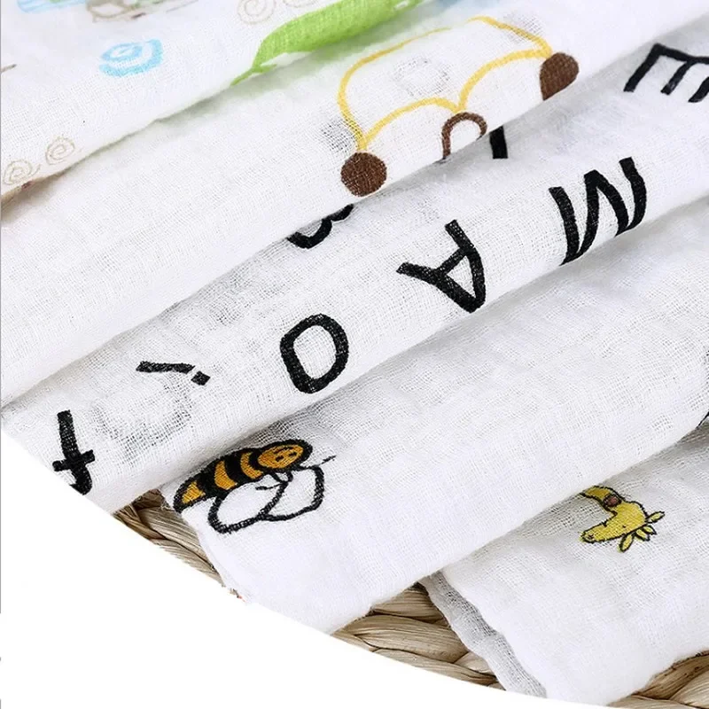 Organic Cotton Swaddle Blanket Flamingo Print Muslin Baby Blankets Infant Swaddle Towel For Newborns Baby Wrap Kids Bed Sheet