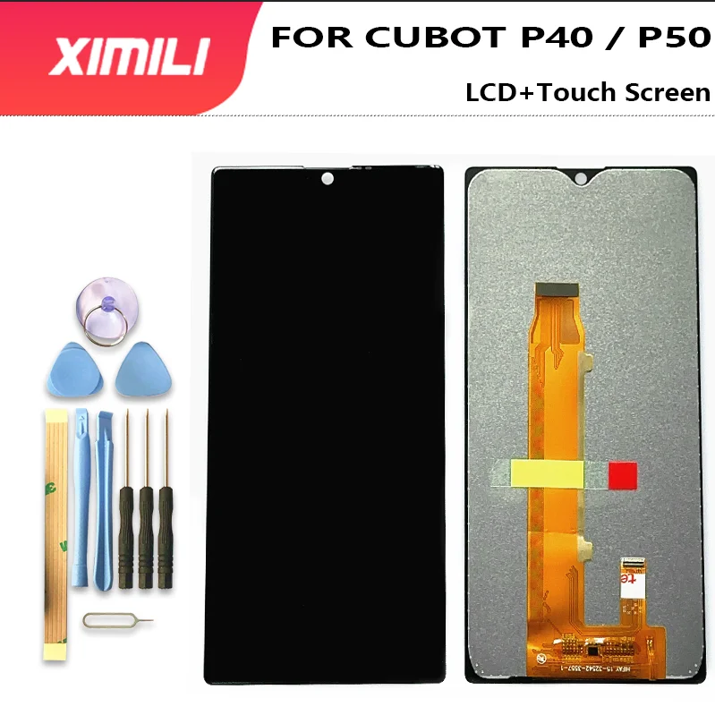 

Оригинальный протестированный Новый ЖК-дисплей 6,2 дюйма для CUBOT P40 P50, сменный сенсорный экран в сборе + Инструменты