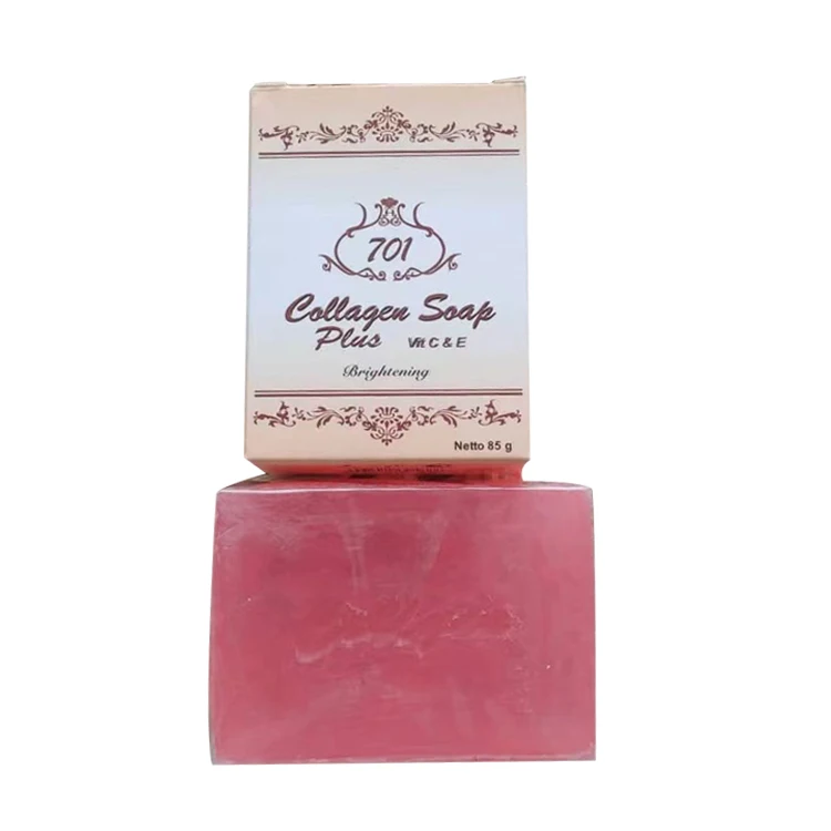 Dark Black Skin Lightening Soap Collagen Soap Plus Vit C & E Glycerin Brighten Face Body Skin Body Whitening Soap