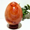 Natural Red agate beautiful egg shape Stones And Crystals Feng Shui Witchcraft Energy Room Decorations 4