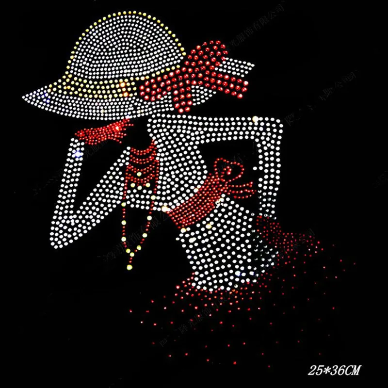 

Beauty design hot fix rhinestone transfer motifs designs iron on transfer iron on applique patches