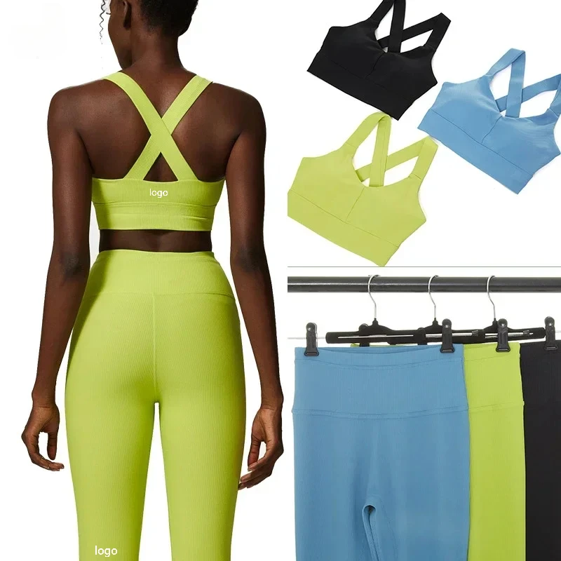 

Yoga Suit Women Workout Set Large Fitness Suit Crop Top Gym Set Woman Yoga Suit Women Set Comfort Traceless Casual Sportswear
