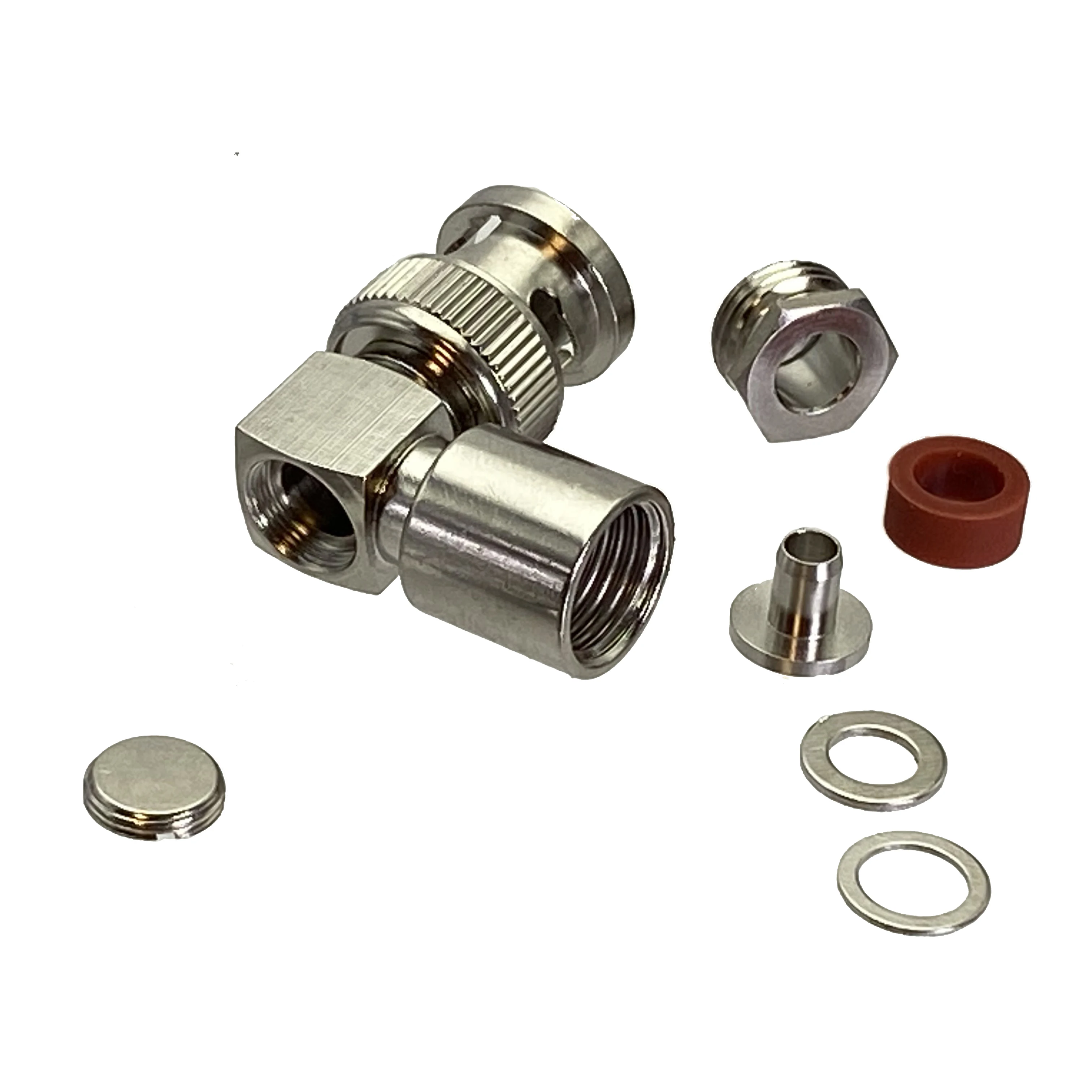 10-Pack BNC Male Right Angle Connectors - For LMR195, RG58, RG400, RG142 Coaxial Cable