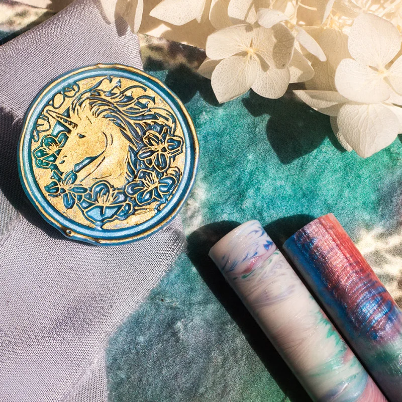 New 30mm Unicorn Seal Wax Stamps Copper Head New DIY 3D Sealling Wax Stamp Envelope Wedding Invitation Crafts Gifts Decoration