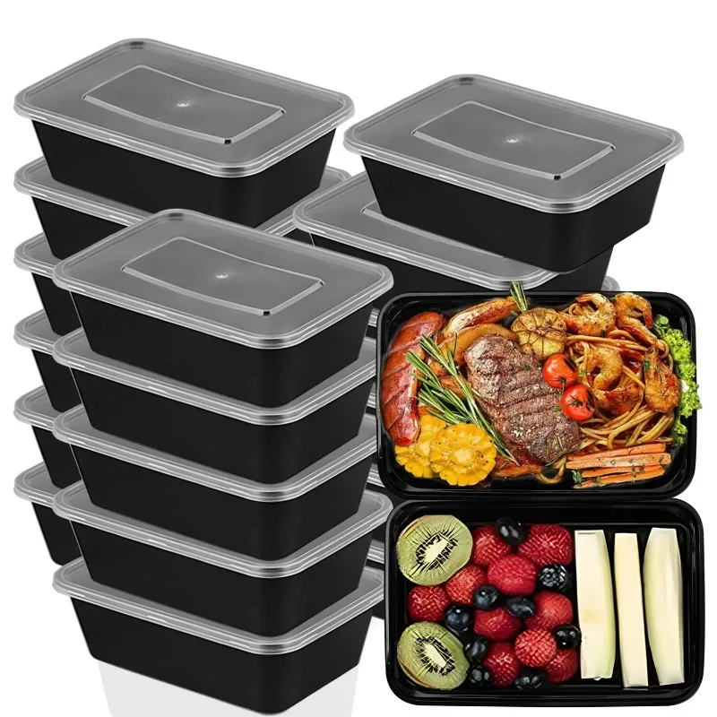 Premium Leakproof Food Storage Bento Boxes with Lids - Disposable Meal Prep Containers