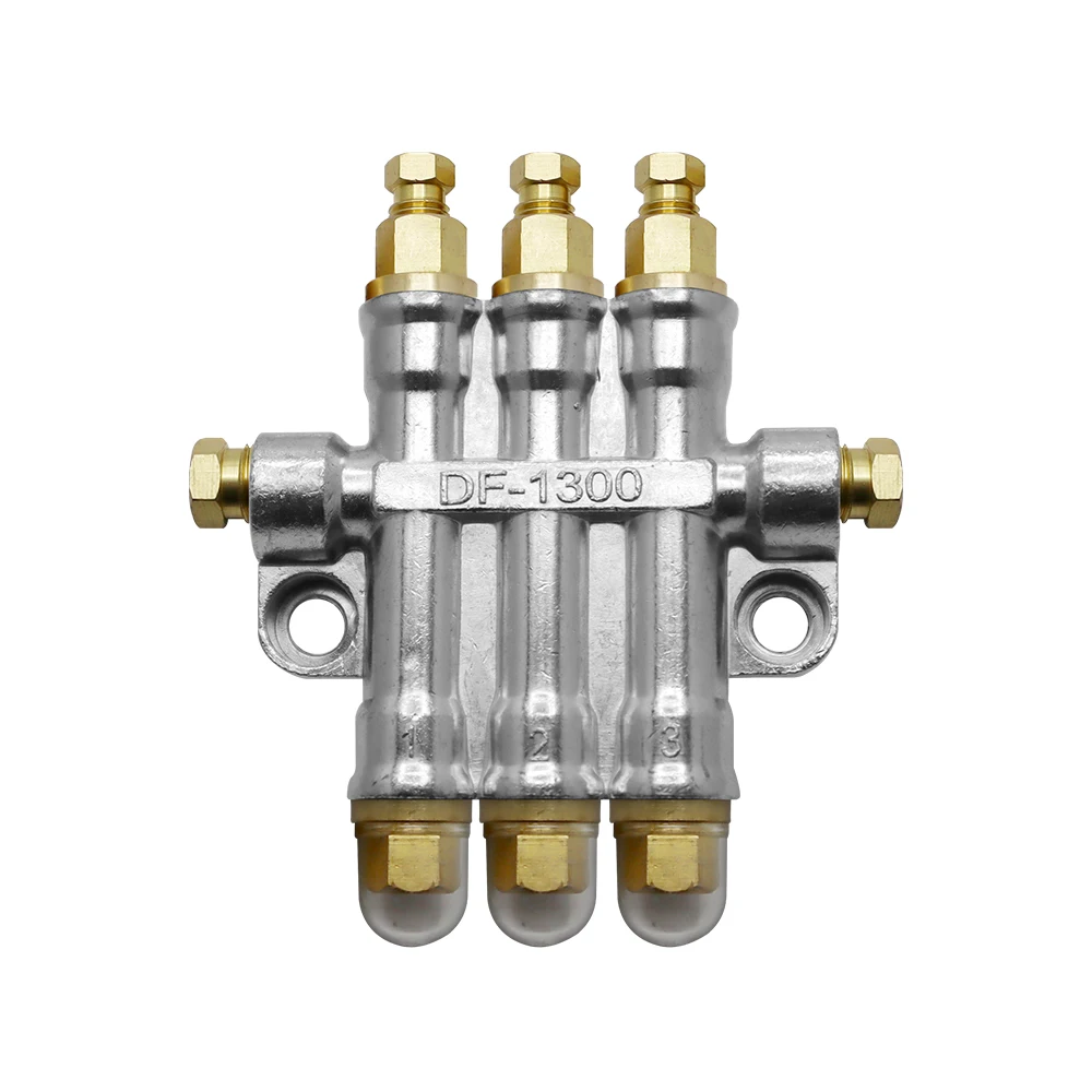 HLTNC 2/3/4/5/6/7 Ways Detective Volumetric Grease Oil Distributor Value Manifold Block for Centralized Lubrication System