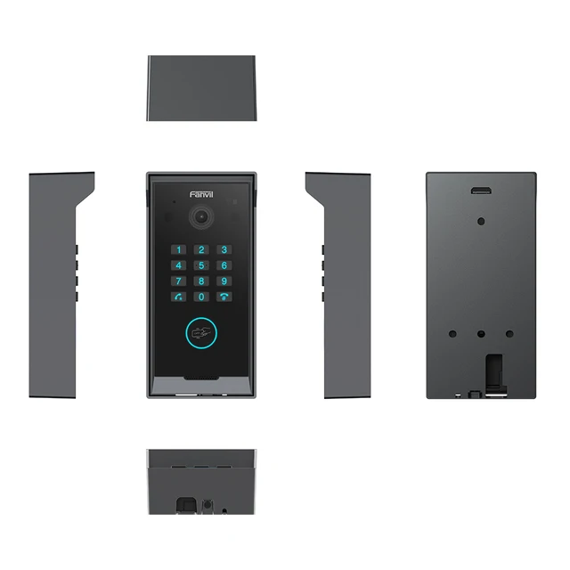 Fanvil SIP HD Video Intercom with Numeric Keypad Waterproof Outdoor/Indoor Door Phone Support Night Vision & Remote Access 5
