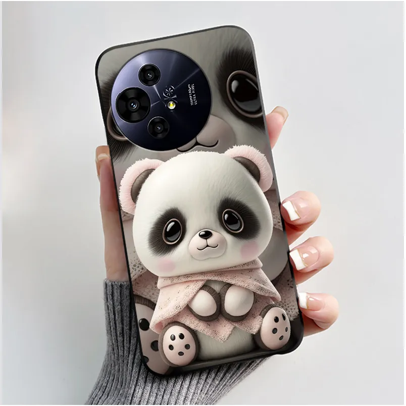 Luxury Cute Love Rabbit Black Soft Silicone Shockproof Phone Case Cover