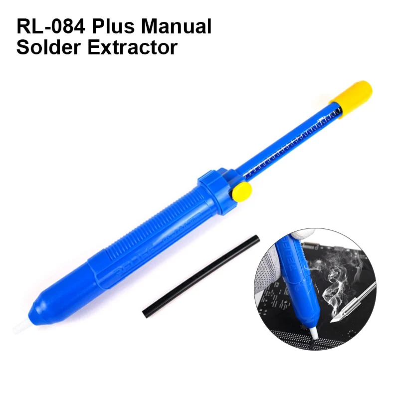 

RELIFE RL-084 Plus Industrial Grade Solder Suction Hand Tool for Cellphone Maintenance High Temperature Resistance Tin Remover