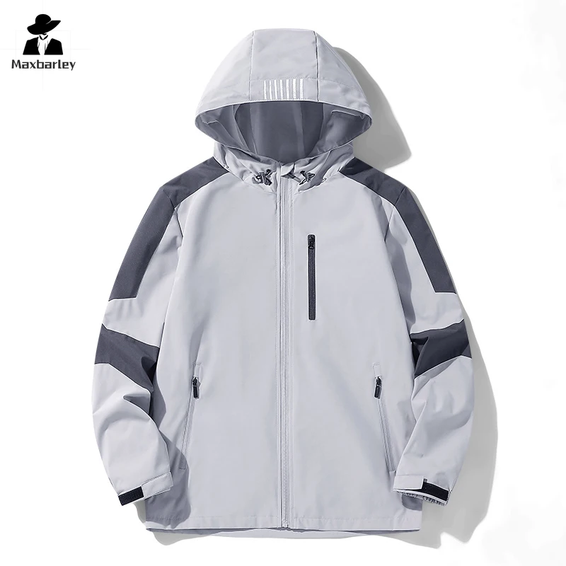 Windbreaker Men's And Women's Outdoor Camping Jacket Autumn Multifunctional Waterproof Lightweight Hooded Coat Men's Gorpcore