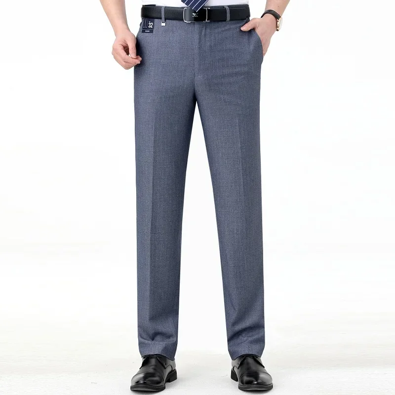Top-Quality Men's Woolen Trousers Traf Suit Pants Business Formal Trousers for Men Man Pants Naples Wool Dress Pants business pants suit pants men pants