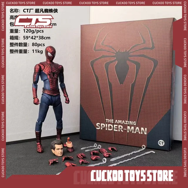 The Amazing Spiderman Figures S.H.Figuarts Andrew Garfield Spiderman Action Figures Shf Ct Statue Figurine Model Doll Gifts Toys